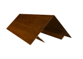 Планка угла внешнего составная верхняя 0,45 Print-Double Premium Golden Wood Intense F (3м) Центр Кровли