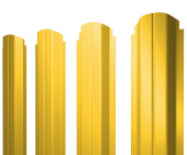 Штакетник П-образный А фигурный 0,45 PE RAL 1018 цинково-желтый Центр Кровли