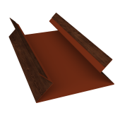 Планка угла внутреннего составная верхняя 0,45 Print Elite Cherry Wood TwinColor (2м) Центр Кровли