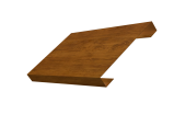 Ламель лицевая 150 забора жалюзи Texas 0,45 Print Elite с пленкой Golden Wood TwinColor Центр Кровли