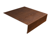 Планка лобовая/околооконная простая 190х50 0,45 Print-Double Premium Golden Wood Fresh (2м) Центр Кровли