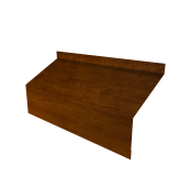 Ламель забора жалюзи Milan/Milan new стартовая/финишная для калиток и ворот 0,45 Print-Double Premium Golden Wood Intense F Центр Кровли