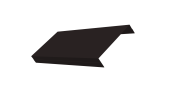 Ламель обратная 125 забора жалюзи Texas 0,5 Velur X с пленкой RAL 9005 черный Центр Кровли