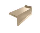 Планка торцевая сегментная Квадро профи Правая 0,45 Drap TX RAL 1015 светлая слоновая кость Центр Кровли