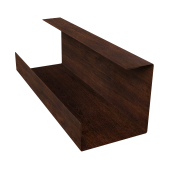 Планка угла внутреннего составная нижняя 0,45 Print-Double Premium Cherry Wood Dark F (2м) Центр Кровли