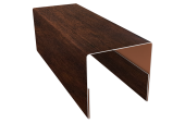 Планка П-образная заборная 20 0,45 Print Premium Cherry Wood Dark FTC (3м) Центр Кровли