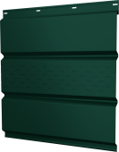 Софит металлический Классик Grand Line центральная перфорация 0,4 PE с пленкой RAL 6005 зеленый мох Центр Кровли