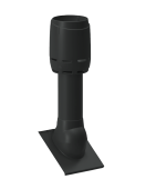 Дефлектор вытяжной вентиляции для плоской черепицы d125 Тегалит графит Центр Кровли