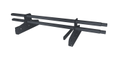 Снегозадержатель трубчатый под фальц Premium 45х25 RAL 7024 (3м)ОЦ Центр Кровли