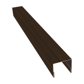 Планка П-образная заборная 24 0,45 Print Elite Coffee Wood TwinColor (3м) Центр Кровли