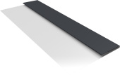 Планка стартовая Блок-хаус новый Grand Line 0,5 GreenCoat Pural БТ матовый RR 23 темно-серый (RAL 7024 мокрый асфальт) (2м) Центр Кровли