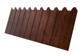 Профнастил С8A v01 фигурный 0,4 Print Premium с пленкой Cherry Wood Fresh TwinColor Центр Кровли