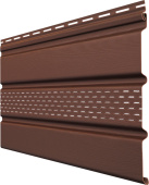 Софит Classic Grand Line частично перфорированный шоколадный (3,0м) Центр Кровли