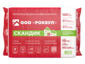 Утеплитель RockWool Лайт Баттс Скандик 800х600х50 (12 шт/пач; 5,76м2; 0,288м3; 24 пач/пал) Центр Кровли
