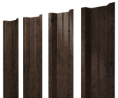 Штакетник П-образный В с прямым резом 0,45 Print Elite Antique Wood TwinColor Центр Кровли