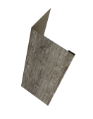 Нащельник (для калиток и ворот) 25х35 жалюзи Milan, Tokyo, Palermo 0,45 Print Elite Nordic Wood TwinColor (L1,68) Центр Кровли