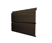 Софит ЭкоБрус с перфорацией 0,345 Grand Line 0,45 Print Elite с пленкой Coffee Wood TwinColor Центр Кровли