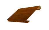 Ламель лицевая 150 забора жалюзи Texas 0,45 Print Premium с пленкой Golden Wood Intense FTC Центр Кровли