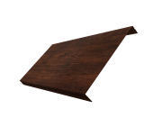 Ламель обратная 200 забора жалюзи Texas 0,45 Print-Double Premium с пленкой Cherry Wood Dark F Центр Кровли
