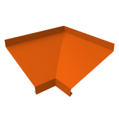 картинка Угол отлива внутренний 100 0,45 PE с пленкой RAL 2004 оранжевый Центр Кровли Угол отлива внутренний 100 0,45 PE с пленкой RAL 2004 оранжевый Центр Кровли