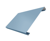 Ламель лицевая 200 забора жалюзи Texas 0,45 Drap TX RAL 5024 пастельно-синий Центр Кровли