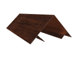 Планка угла внешнего составная верхняя 0,45 Print Elite Cherry Wood TwinColor (3м) Центр Кровли