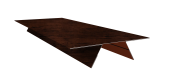 Планка стыковочная составная верхняя 0,45 Print Elite Cherry Wood TwinColor (3м) Центр Кровли