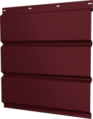 Софит металлический Классик Grand Line центральная перфорация 0,4 PE с пленкой RAL 3005 красное вино Центр Кровли