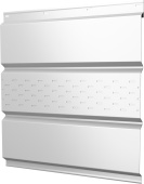 Софит металлический Классик v02 Grand Line центральная перфорация 0,45 Drap TX RAL 9003 сигнальный белый Центр Кровли