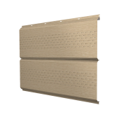 Софит ЭкоБрус new c перфорацией 0,45 Print Elite Milky Wood TwinColor Центр Кровли