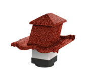 Вентилятор кровельный для композитной черепицы Metrotile HV15-15 MetroBond красный Центр Кровли