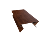 Планка угла внешнего составная нижняя 0,4 Print Premium Cherry Wood Fresh TwinColor (3м) Центр Кровли