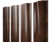 Штакетник Круглый с прямым резом 0,45 Print Elite Cherry Wood TwinColor Центр Кровли