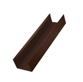 Стойка жалюзи Milan,Tokyo 0,45 Print Elite Choco Wood TwinColor (2,5м) Центр Кровли