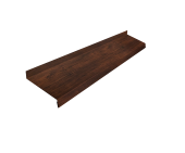 Отлив простой 150 0,45 Print-Double Premium Cherry Wood Dark F (3м) Центр Кровли