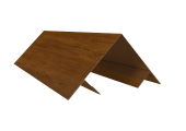 Планка угла внешнего составная верхняя 0,45 Print Elite Golden Wood TwinColor (2м) Центр Кровли