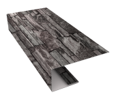 J-Профиль 18мм 0,45 Print Elite Fine Stone TwinColor (3м) Центр Кровли