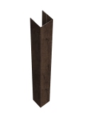 Стойка жалюзи Texas 0,45 Print-Double Premium Antique Wood (для калиток и ворот) (2,5м) Центр Кровли