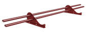Снегозадержатель трубчатый Snow Kit RAL 3011 1м Центр Кровли