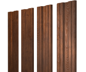 Штакетник М-образный В с прямым резом 0,45 Print Premium Golden Wood Fresh TwinColor Центр Кровли