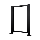 Калитка Жалюзи 2,0х1 прямоугольный фланец 230х230 RAL 9005 без заполнения Центр Кровли