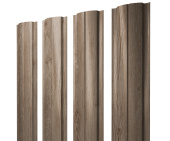 картинка Штакетник Полукруглый Slim с прямым резом 0,45 Print Elite White Wood TwinColor Центр Кровли Штакетник Полукруглый Slim с прямым резом 0,45 Print Elite White Wood TwinColor Центр Кровли