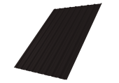 Профнастил С10A 0,45 PE-Double RAL 9005 черный Центр Кровли