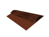 Планка стартово-финишная Экобрус Grand Line 0,45 Print Elite Cherry Wood TwinColor (3м) Центр Кровли