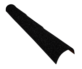 Конек полукруглый тройной для композитной черепицы Grand Line черный кофе (1,16м) Центр Кровли