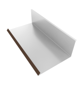 картинка Планка примыкания нижняя к трубе 130х240 0,5 Satin Matt RAL 8017 шоколад (2м) Центр Кровли Планка примыкания нижняя к трубе 130х240 0,5 Satin Matt RAL 8017 шоколад (2м) Центр Кровли