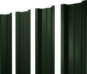 Штакетник П-образный B с прямым резом Grand Line 0,5 Satin Matt TX RAL 6020 хромовая зелень Центр Кровли