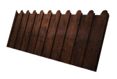 Профнастил С8A v01 фигурный 0,45 Print Premium Cherry Wood Fresh TwinColor Центр Кровли