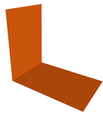 Планка снегозадержания усиливающая 0,45 PE с пленкой RAL 2004 оранжевый (3м) Центр Кровли