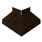 Угол отлива внешний 50 0,45 Print-Double Elite с пленкой Antique Wood Центр Кровли